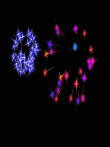 Gif animé feux d'artifices 250